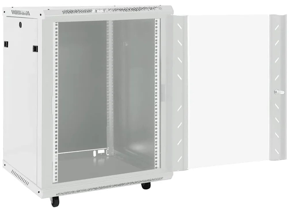 vidaXL Καμπίνα Δικτύου 15U 19" IP20 Γκρι 60x45x86 εκ.