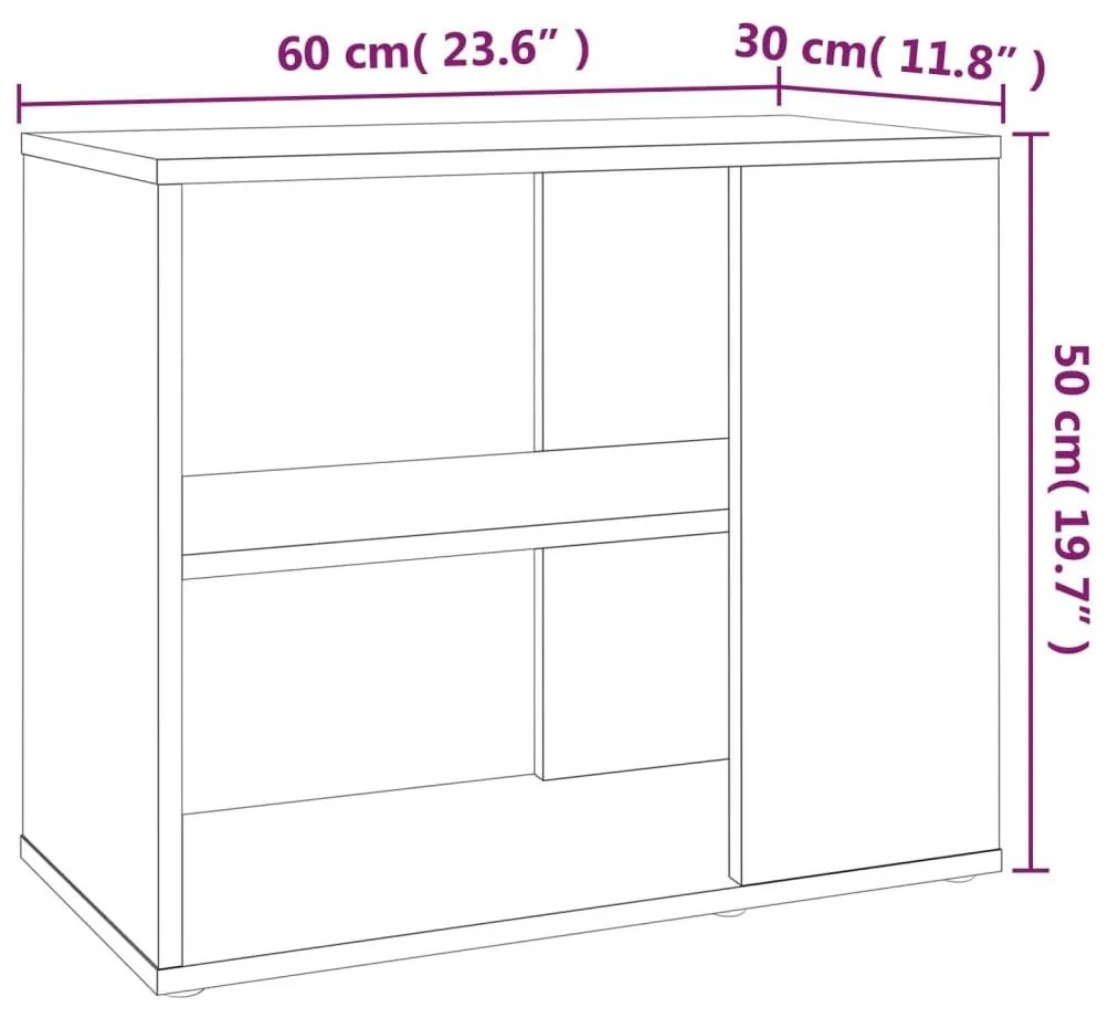 Βοηθητικό Έπιπλο6 Γκρι Sonoma 80x30x50 εκ. από Επεξεργ. Ξύλο - Γκρι