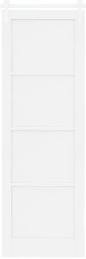 vidaXL Συρόμενη Πόρτα Χειροκίνητος Λευκό 78 x 232 cm