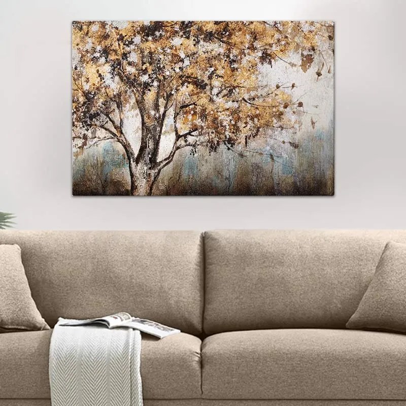 Πίνακας σε καμβά &quot;Autumn Tree&quot; Megapap ψηφιακής εκτύπωσης 140x100x3εκ.