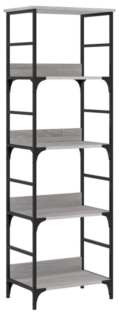 vidaXL Βιβλιοθήκη Γκρι Sonoma 50x33x153 εκ. Επεξεργασμένο Ξύλο