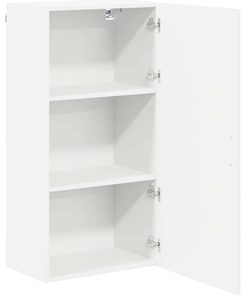 vidaXL Κρεμαστό ντουλάπι κουζίνας με ράφι Λευκό 50 x 31 x 100 εκ.