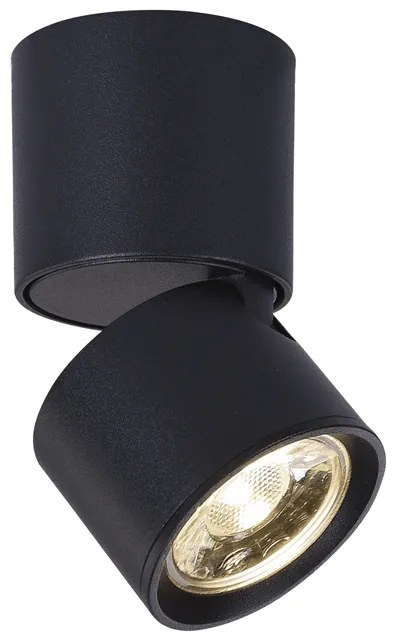 Σποτ Μονόφωτο LED Aca Pluto RA33LEDS6BK Black