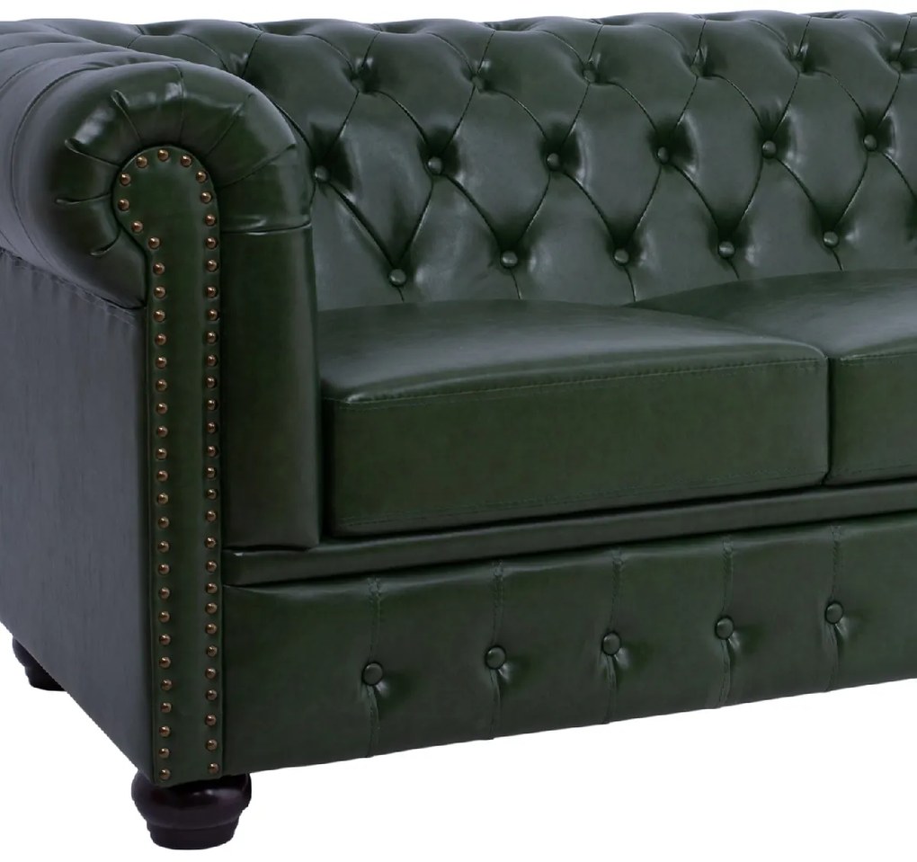 ΚΑΝΑΠΕΣ 3ΘΕΣΙΟΣ T.CHESTERFIELD HM3009.08 ΤΕΧΝΟΔΕΡΜΑ ΚΥΠΑΡΙΣΣΙ 208x90x73 εκ.