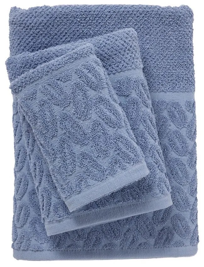 Πετσέτες Best 0783 (Σετ 3τμχ) Blue Das Home Σετ Πετσέτες 70x140cm Βαμβάκι-Πολυέστερ