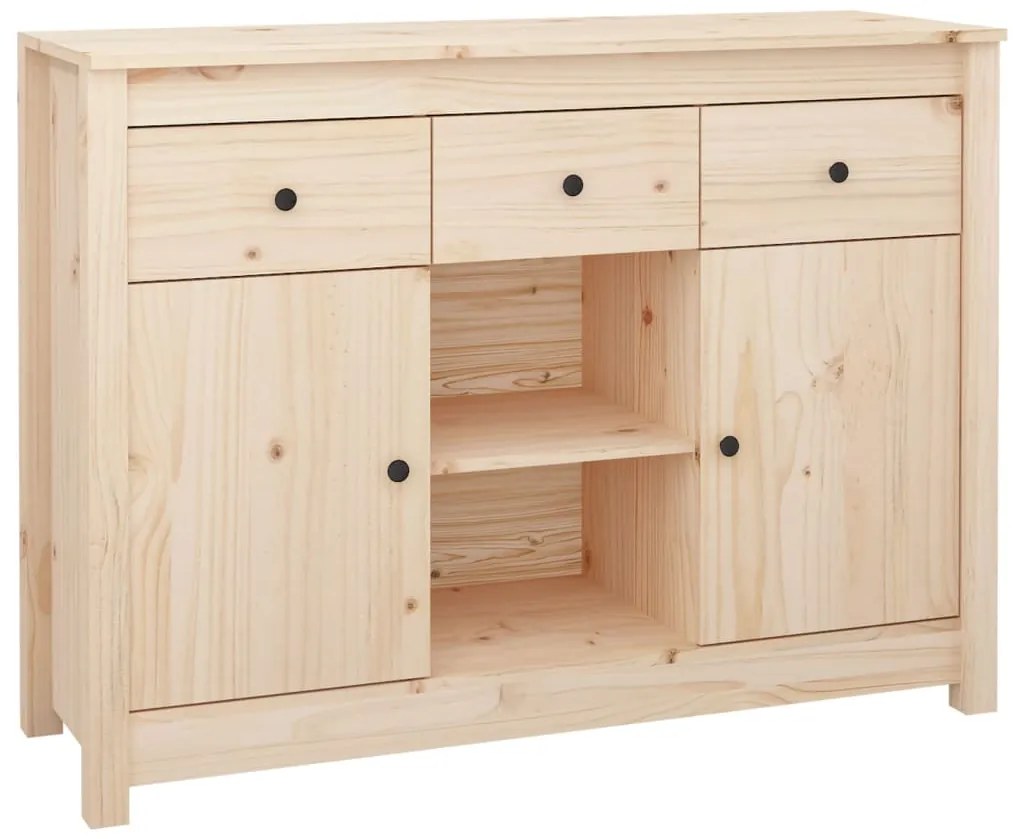 vidaXL Ντουλάπι 100x35x74,5 εκ. από Μασίφ Ξύλο Πεύκου