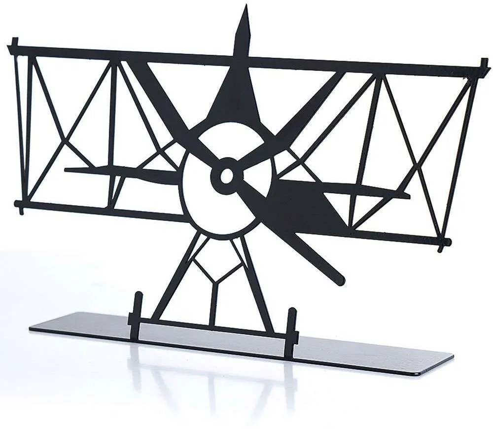 Διακοσμητικό Επιτραπέζιο Glider 901LMN1120 28x17cm Black Aberto Design Metal