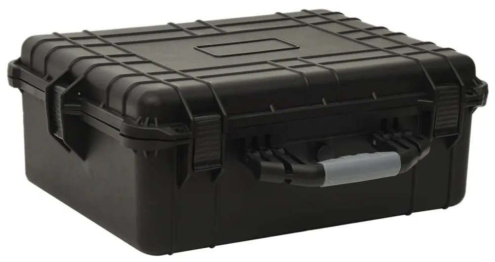 vidaXL Θήκη Πτήσης Φορητή Μαύρη 55 x 43 x 21 εκ. από Πολυπροπυλένιο