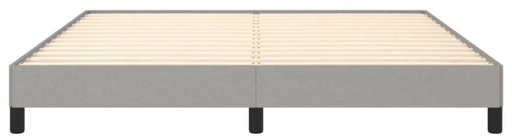 vidaXL Σκελετός Κρεβατιού Χωρίς Στρώμα Αν. Γκρι 160x200 εκ.Υφασμάτινο