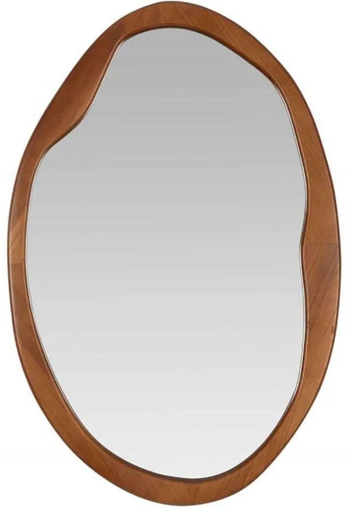 Καθρέπτης Τοίχου AH-AX73080 60x2,5x90cm Brown Andrea House Mdf,Γυαλί