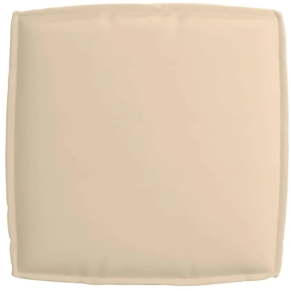 vidaXL Μαξιλάρι παλέτας για κάθισμα Μπεζ 60 x 60 x 12 cm Ύφασμα Oxford