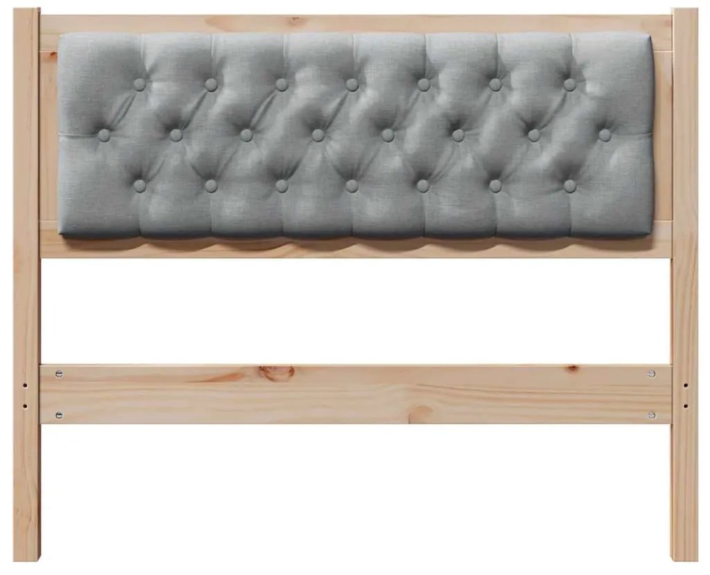 vidaXL Κεφαλάρι Άλλο Καφέ και ανοιχτό γκρι 100 cm Μασίφ ξύλο πεύκου