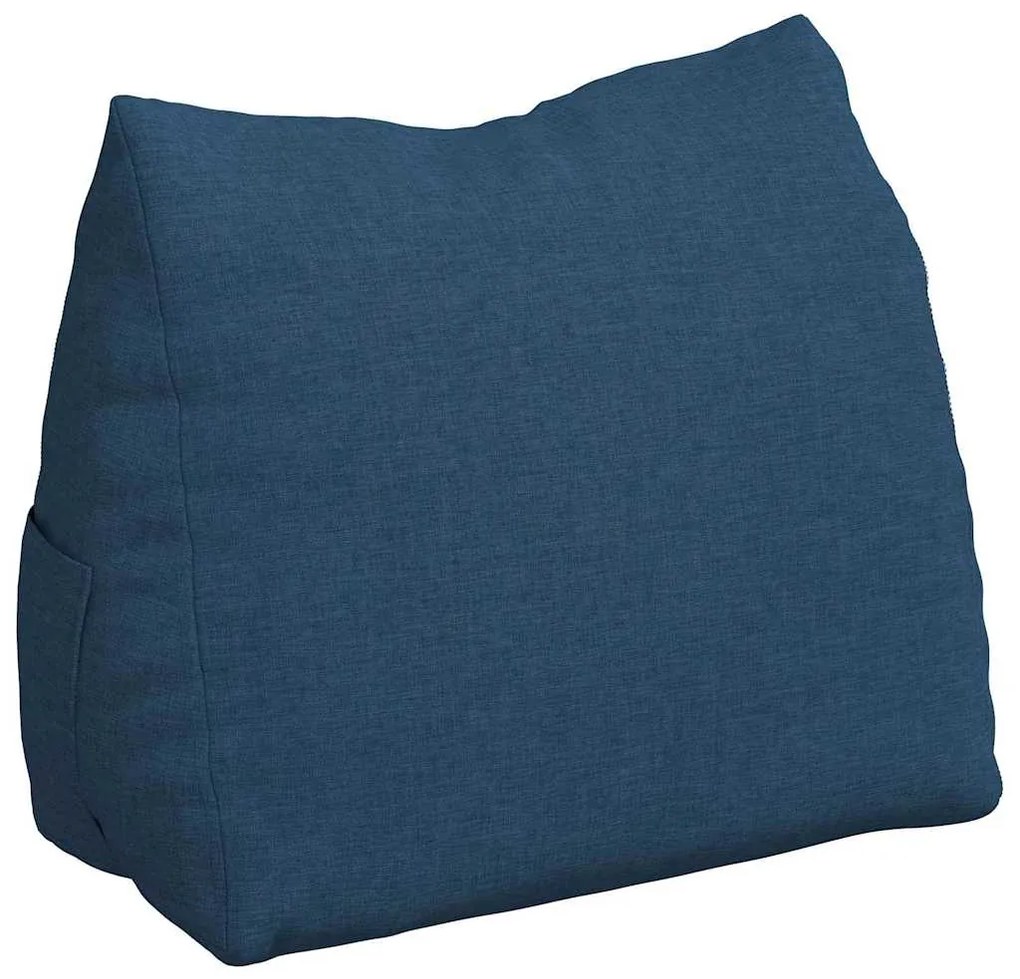 vidaXL Μαξιλάρι Πλάτης Μπλε 45 x 20 x 35 εκ. ύφασμα