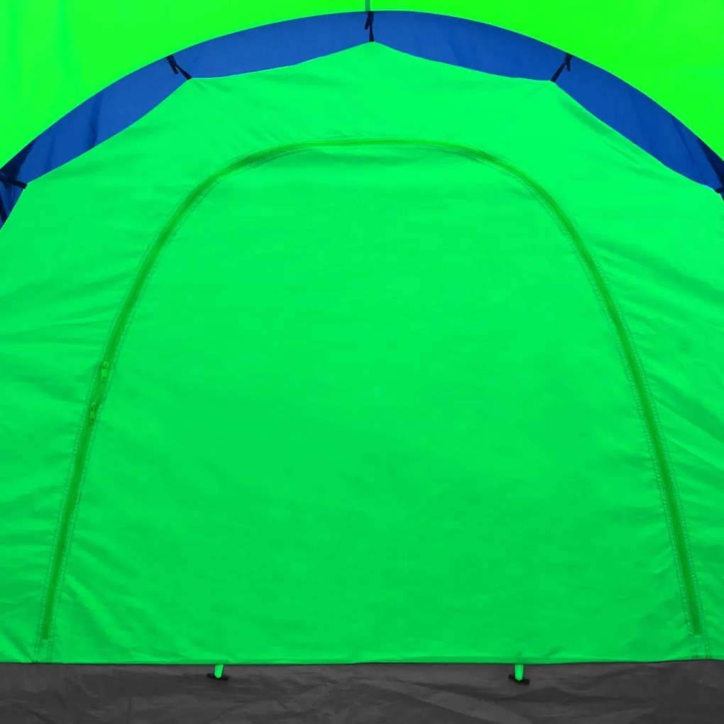 Σκηνή Camping 9 Ατόμων Μπλε / Πράσινο Υφασμάτινη - Πολύχρωμο