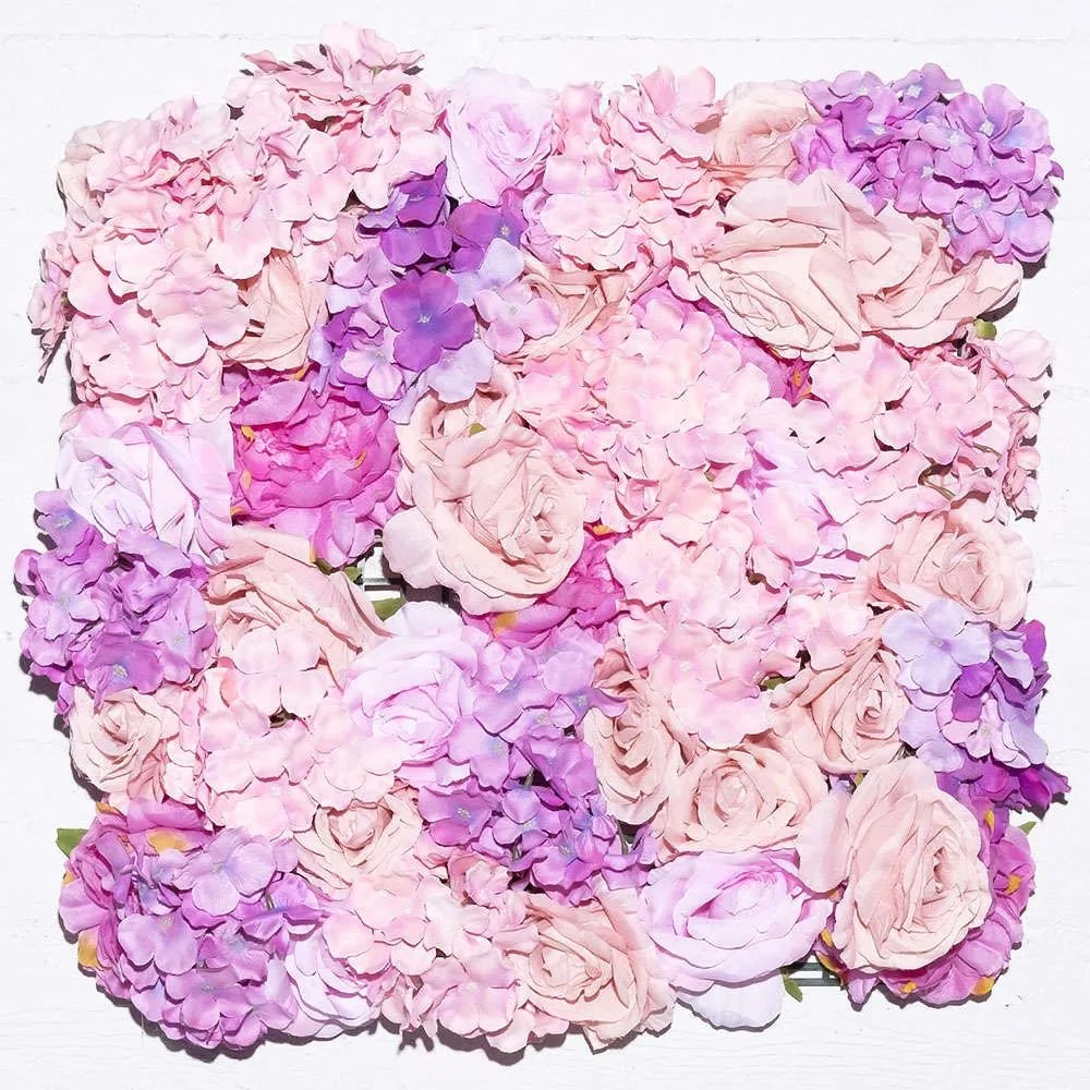 Τεχνητή Φυλλωσιά Τριαντάφυλλο Με Ορτανσία 1361-7 50x50cm Multi Supergreens 50X50