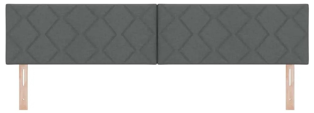 vidaXL Υφασμάτινο Κεφαλάρι Geometric Σκούρο Γκρι 200 cm ύφασμα