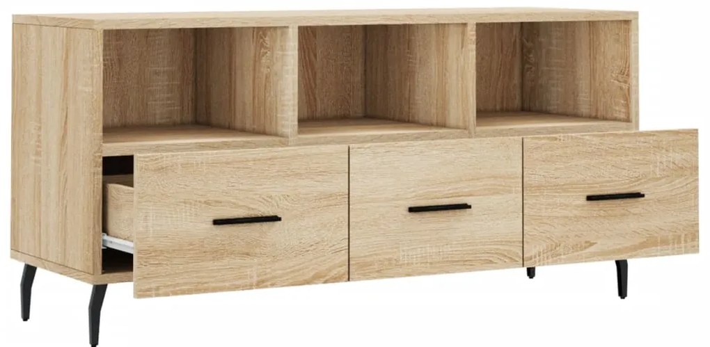 vidaXL Έπιπλο Τηλεόρασης Sonoma Δρυς 102 x 36 x 50 εκ. Επεξεργ. Ξύλο