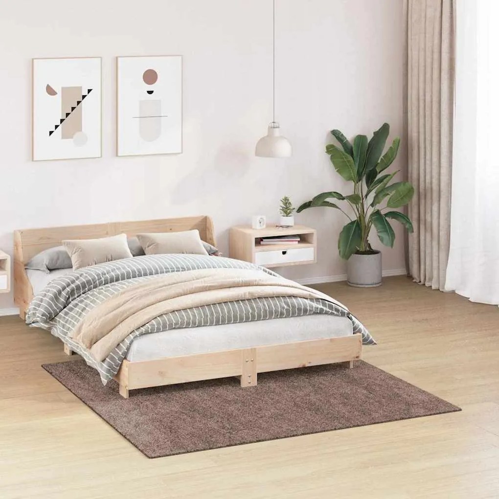 vidaXL Χαλί Καφέ 160 x 160 cm Πολυπροπυλένιο