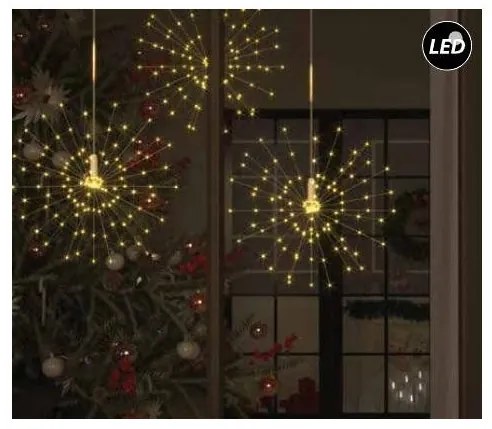 Λαμπάκια Σειρά 540 LED Διάφανο ΙΡ44 1,65m 6 Πυροτεχνήματα Θερμό Φως 27-00393 Panagoulas-27-00393-Διάφανο 27-00393