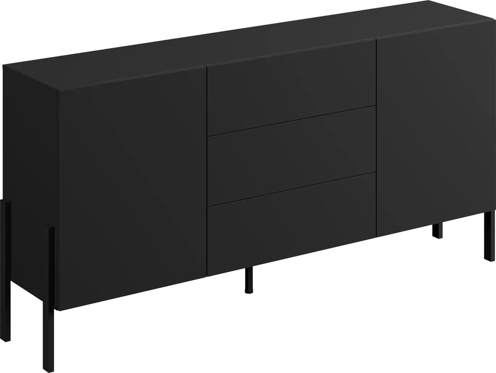 Μπουφές Plum 2D3D-Μαύρο