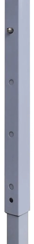 vidaXL Τέντα Εκδηλώσεων με 2 Πλευρικά Τοιχώματα Λευκή 3x3 μ. Ατσάλι