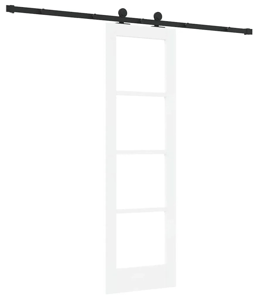 vidaXL Συρόμενη Πόρτα ORKDAL Λευκό 61 x 198.5 εκ. Ξύλο και μέταλλο