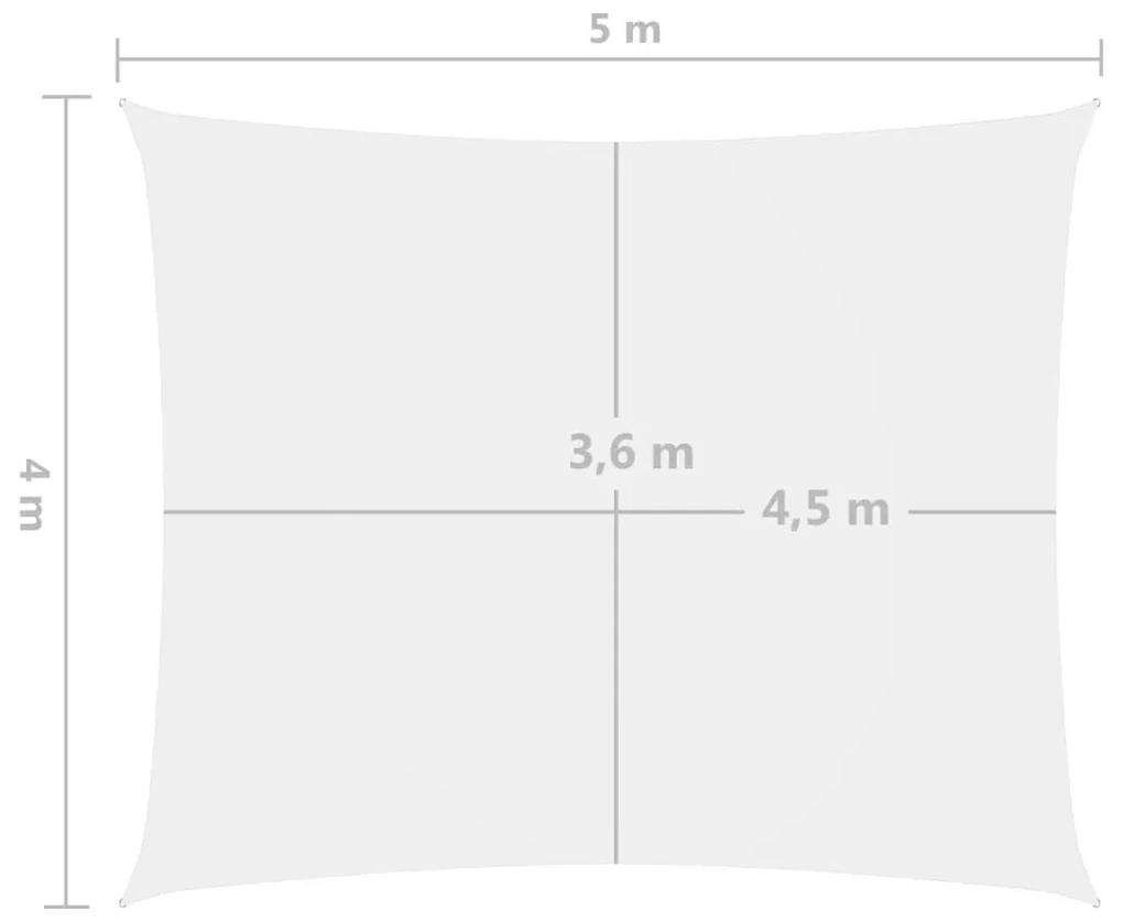 Πανί Σκίασης Ορθογώνιο Λευκό 4 x 5 μ. από Ύφασμα Oxford - Λευκό