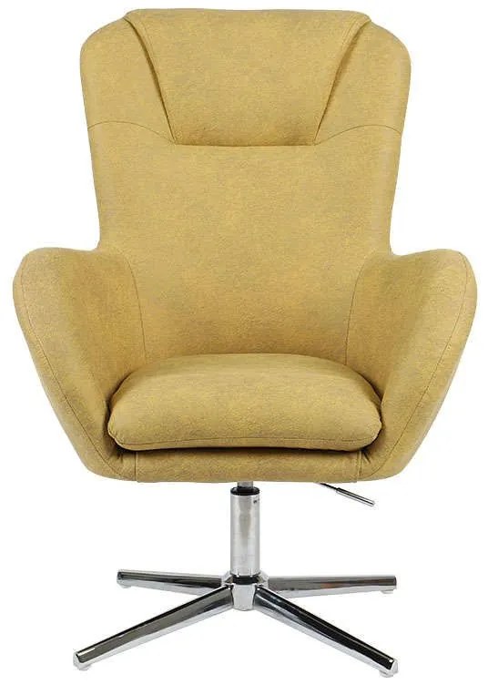 Πολυθρόνα ΜΥ-9251 72x73x100/104cm Yellow 429-91-006 Metal, Fabric