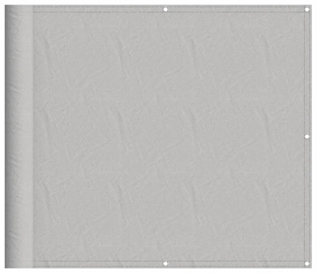 vidaXL Διαχωριστικό Βεράντας Αν. Γκρι 90x500εκ 100% Πολ. Ύφασμα Oxford