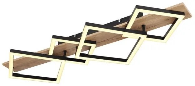 Πλαφονιέρα Φωτιστικό Οροφής LED 30W Μαύρο 1700Lm Beatrix 67294D3 Globo Lighting-67294D3-Μαύρο 67294D3