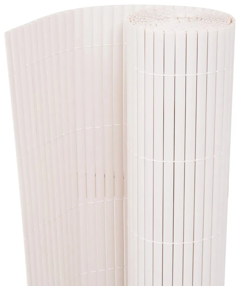 vidaXL Περίφραξη Κήπου Διπλής Όψης Λευκή 90 x 300 εκ.