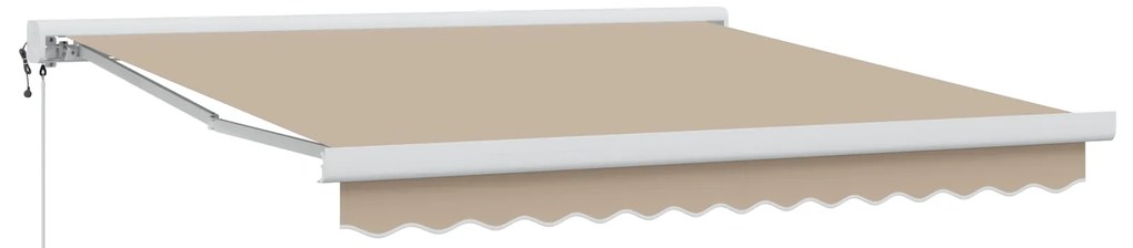 vidaXL Αυτόματη Αναδιπλούμενη Τέντα Μπεζ 300x250 cm