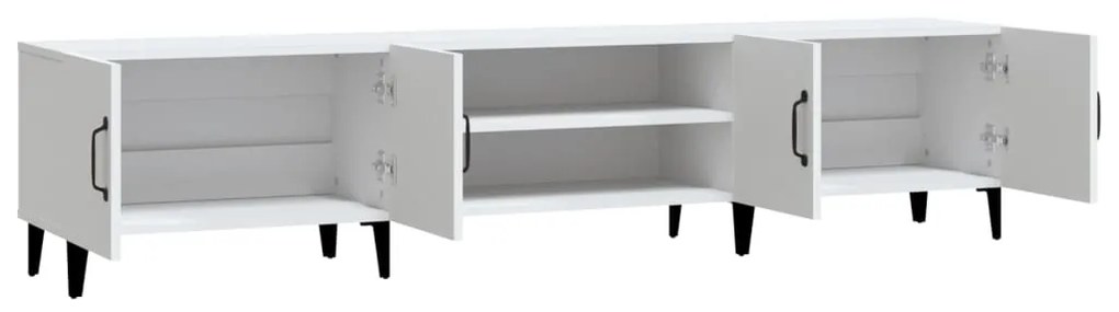 vidaXL Έπιπλο Τηλεόρασης Λευκό 180 x 31,5 x 40 εκ. Επεξεργασμένο Ξύλο