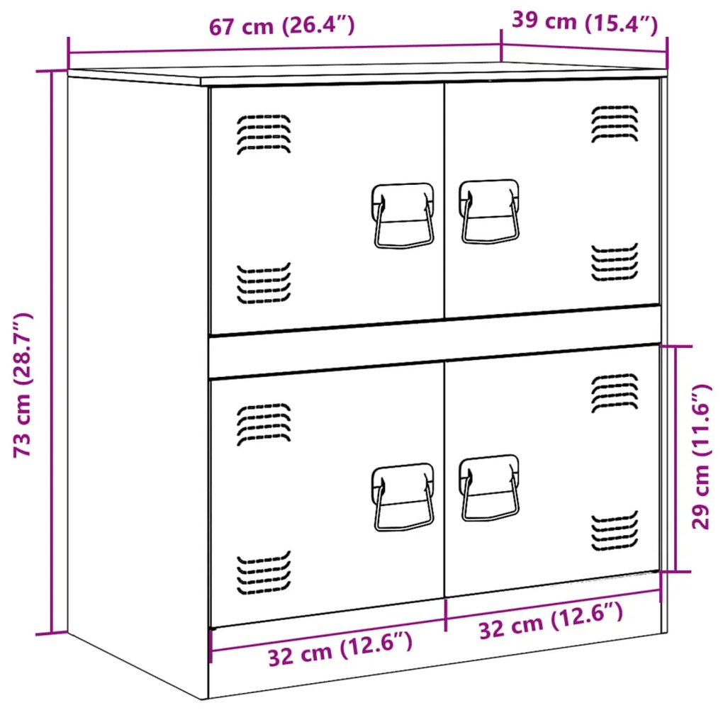 ΜΠΟΥΦΕΣ ΛΕΥΚΟΣ 67X39X73 ΕΚ. ΑΠΟ ΑΤΣΑΛΙ 841654