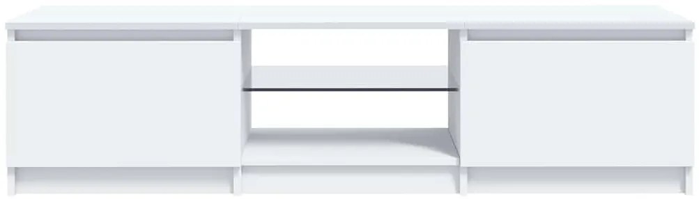 vidaXL Έπιπλο Τηλεόρασης με LED Λευκό 140x40x35,5 εκ.