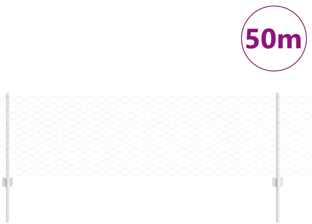 vidaXL Φράκτες 11 τμχ U-Channel 60 εκ γαλβανισμένος χάλυβας