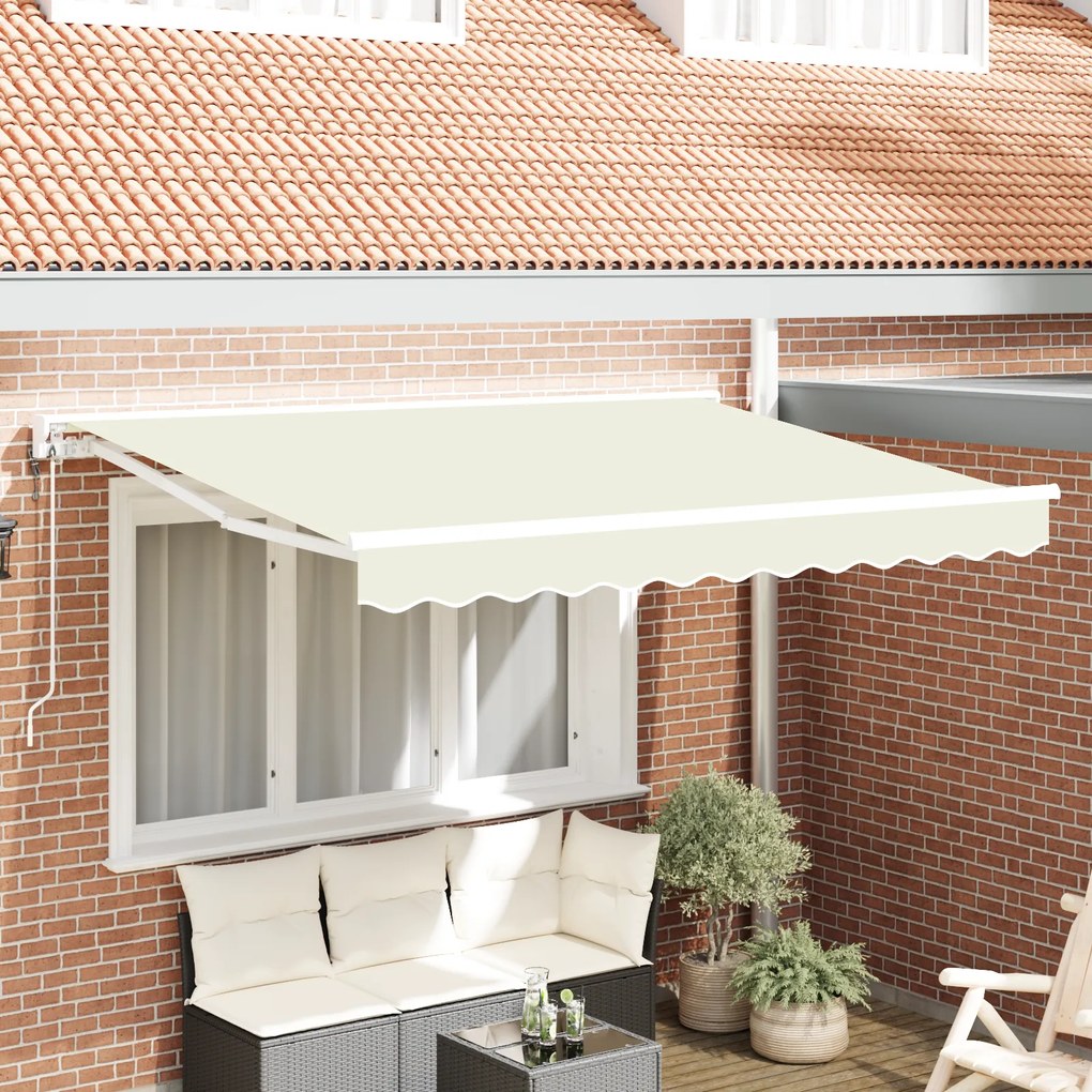vidaXL Σκηνίτσα Αναδιπλούμενη Κρεμ 250x200 cm