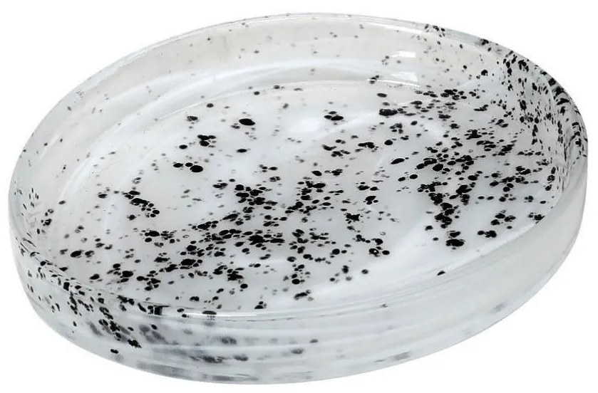 Πιάτο Γλυκού Οβάλ (15x12.5x2) Espiel Atlas Alabaster White/Black HOR1611K6