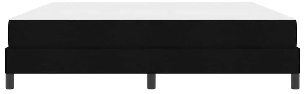 vidaXL Κρεβάτι με ελατήρια με στρώμα Μαύρο 180 x 200 cm ύφασμα