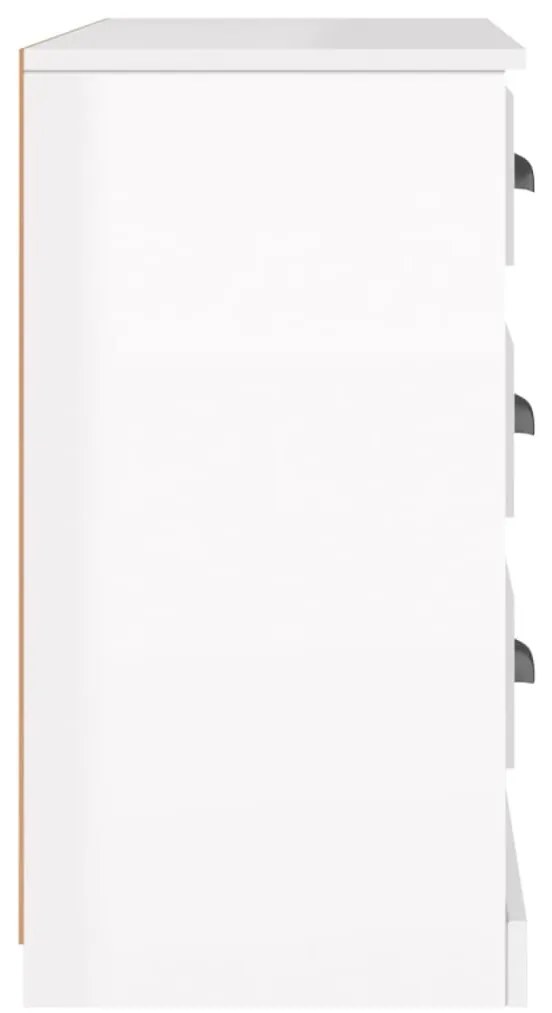 vidaXL Ντουλάπι Γυαλιστερό Λευκό 104,5x35,5x67,5εκ. Επεξεργασμένο Ξύλο