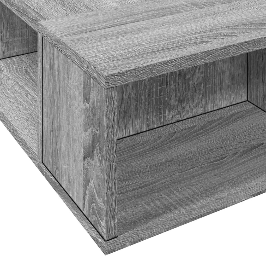 vidaXL Πλαίσιο Κρεβατιού Γκρι Sonoma 90x200 εκ. Επεξεργασμένο Ξύλο