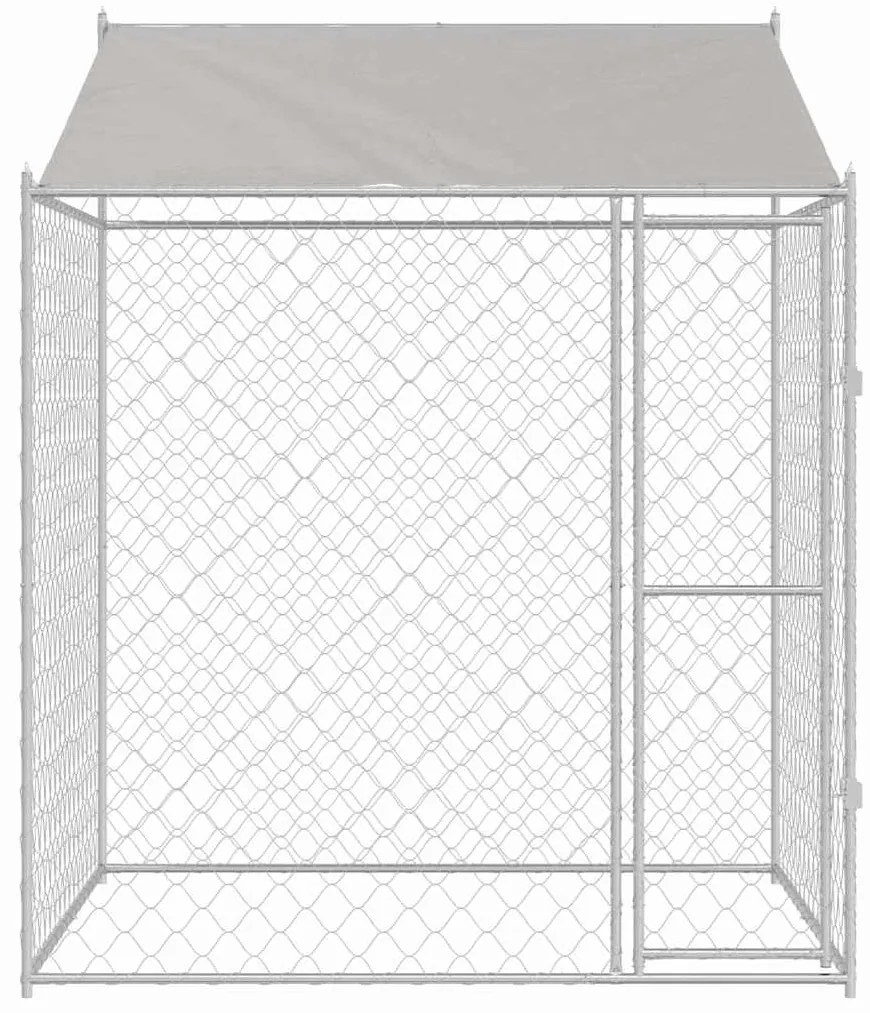 vidaXL Κλουβί σκύλου 200 x 200 x 258 εκ Χάλυβας και PE