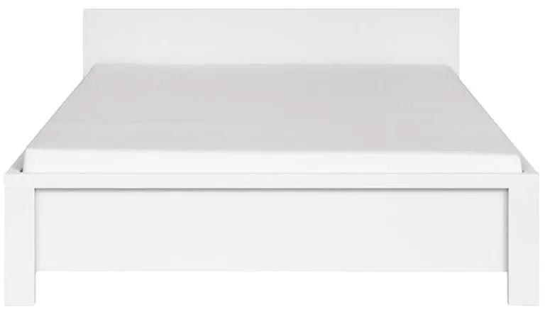 Κρεβάτι διπλό Fansi pakoworld λευκό 160x200εκ - Μελαμίνη - 195-000040
