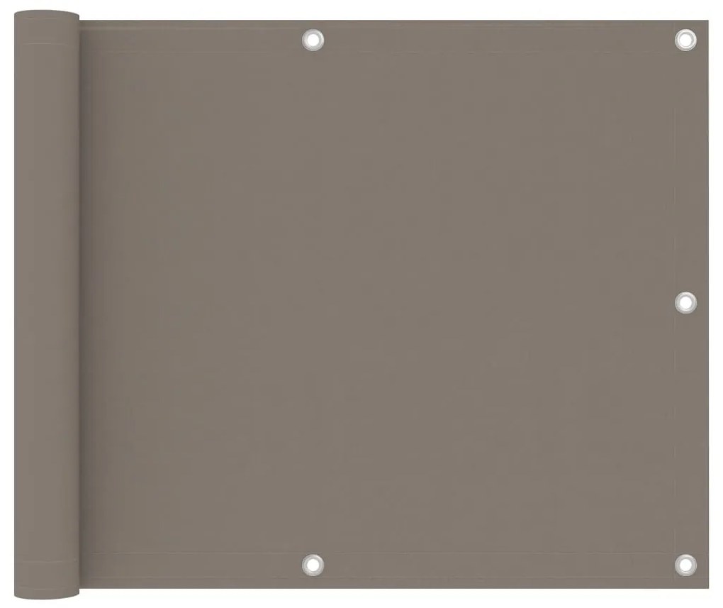 Διαχωριστικό Βεράντας Taupe 75 x 400 εκ. Ύφασμα Oxford