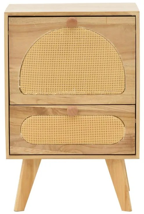 Κομοδίνο Finian ξύλο σε φυσική απόχρωση 40x35x59εκ 40x35x59 εκ.