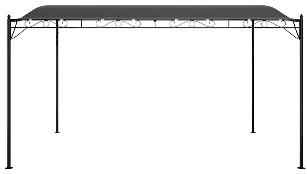 vidaXL Τέντα Ανθρακί 4 x 3 μ. 180 γρ./μ² από Ύφασμα και Ατσάλι