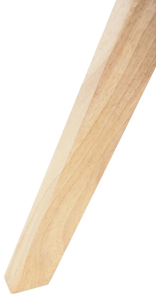 Πολυθρόνα Τραπεζαρίας GAZER Μπέζ ύφασμα και Rubberwood πόδια 66x63x91Υεκ. 2αδα 66x63x91 εκ.
