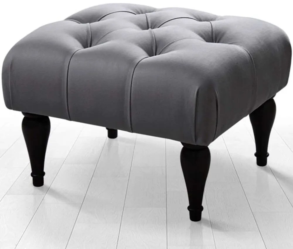 Σκαμπό Floral 209FLF1290 51x46x36cm Grey