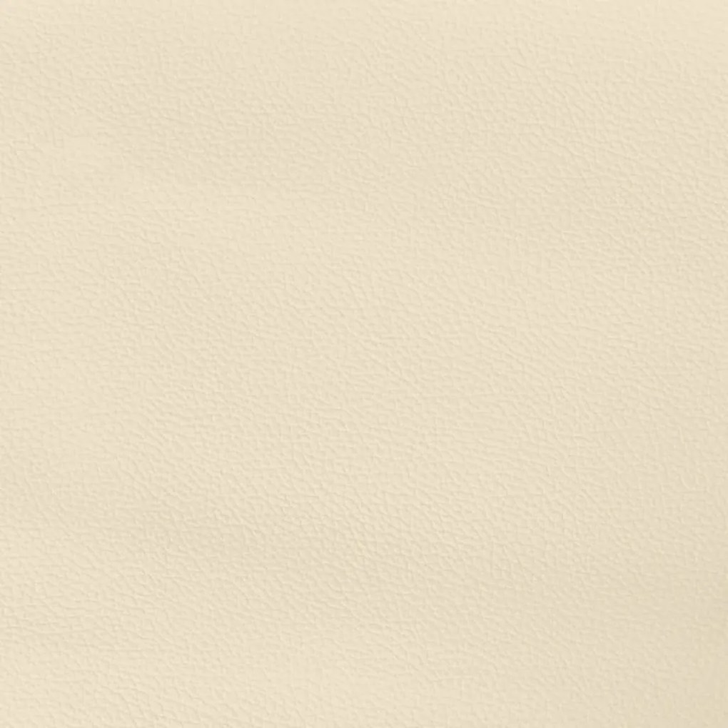 Πλαίσιο Κρεβατιού Boxspring Κρεμ 90x190 εκ. Συνθετικό Δέρμα - Κρεμ