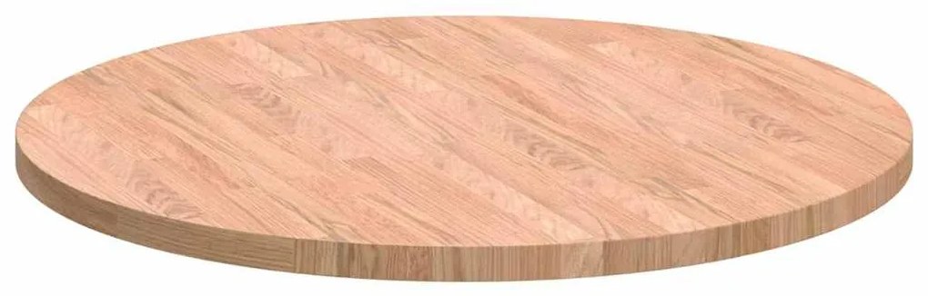 vidaXL Καπάκι τραπεζιού Ανοιχτό καφέ Ø 70 x 2.5 cm Στερεό ξύλο δρυός
